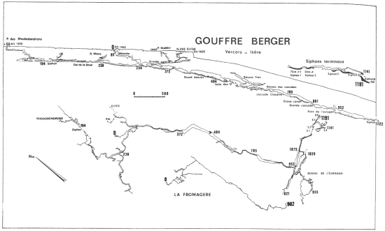Gouffre Berger - plán Gouffre Berger - plán